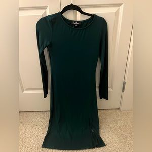 Lulu’s Forest Green Long Sleeve Dress